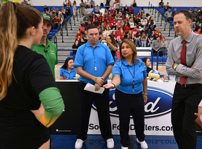 Mater Dei 3, Mira Costa 0 2023 girls vball SS D1 championship by Heston Quan 11-04-2023110420236